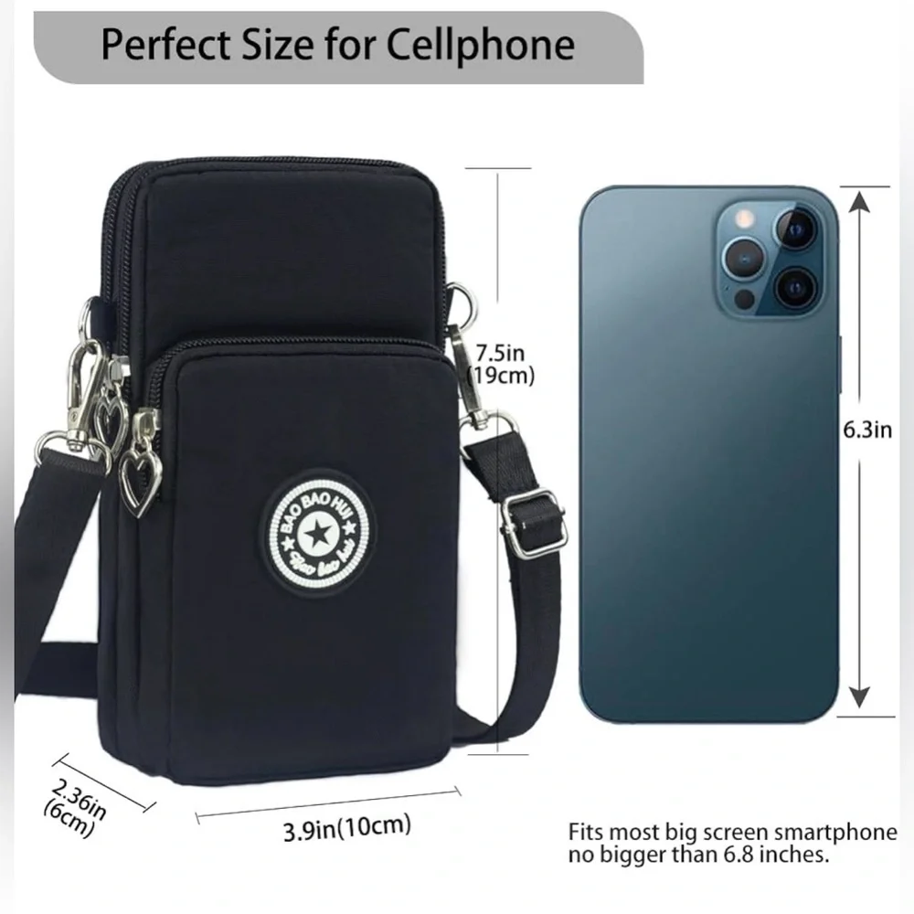 Black Men's Crossbody Bag